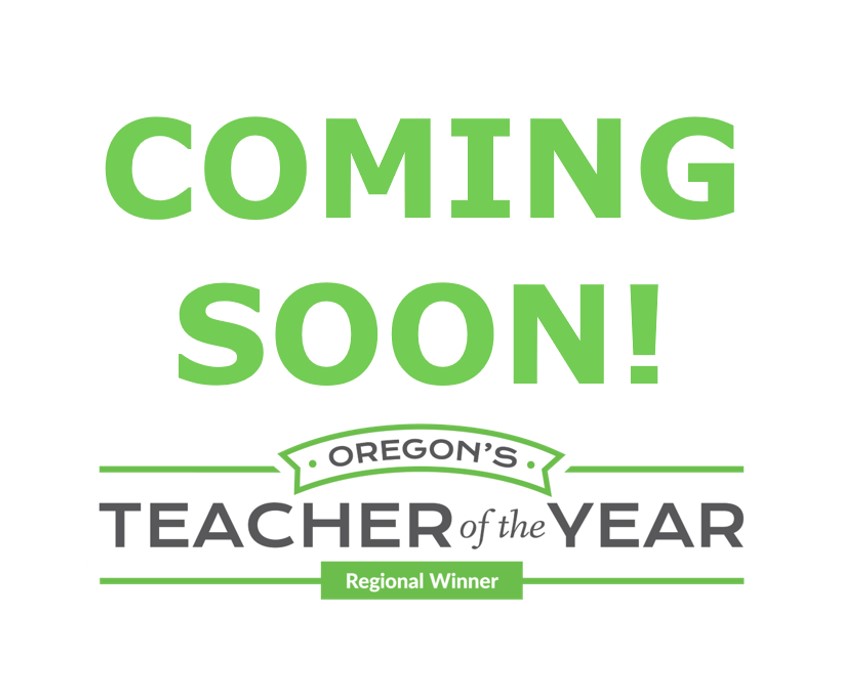 Regional Teacher of the Year Announcement coming soon!